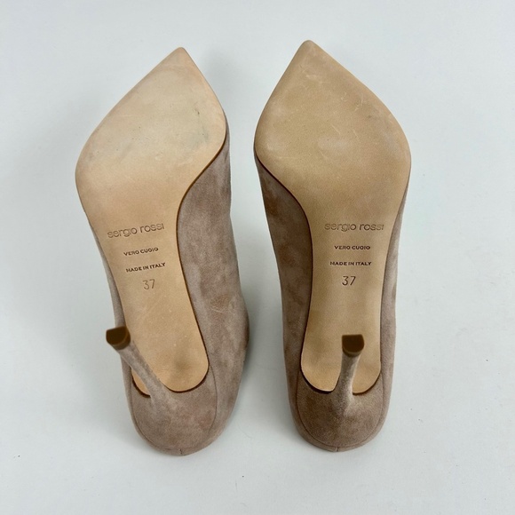 Sergio Rossi Godiva Suede Mules - Picture 5 of 6